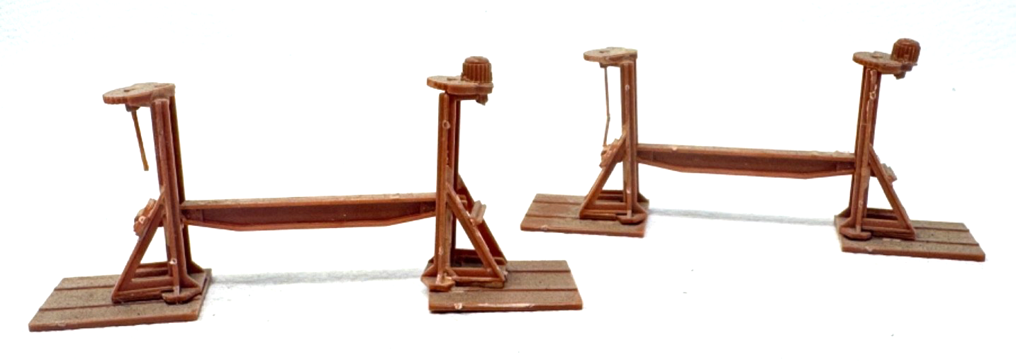 Faller H0 120278 Zwei Spindelhebeböcke ca. 8,7 x 2 x 4 cm - H0 HO 1:87 Faller H0 120278 Zwei Spindelhebeböcke ca. 8,7 x 2 x 4 cm - H0 HO 1:87