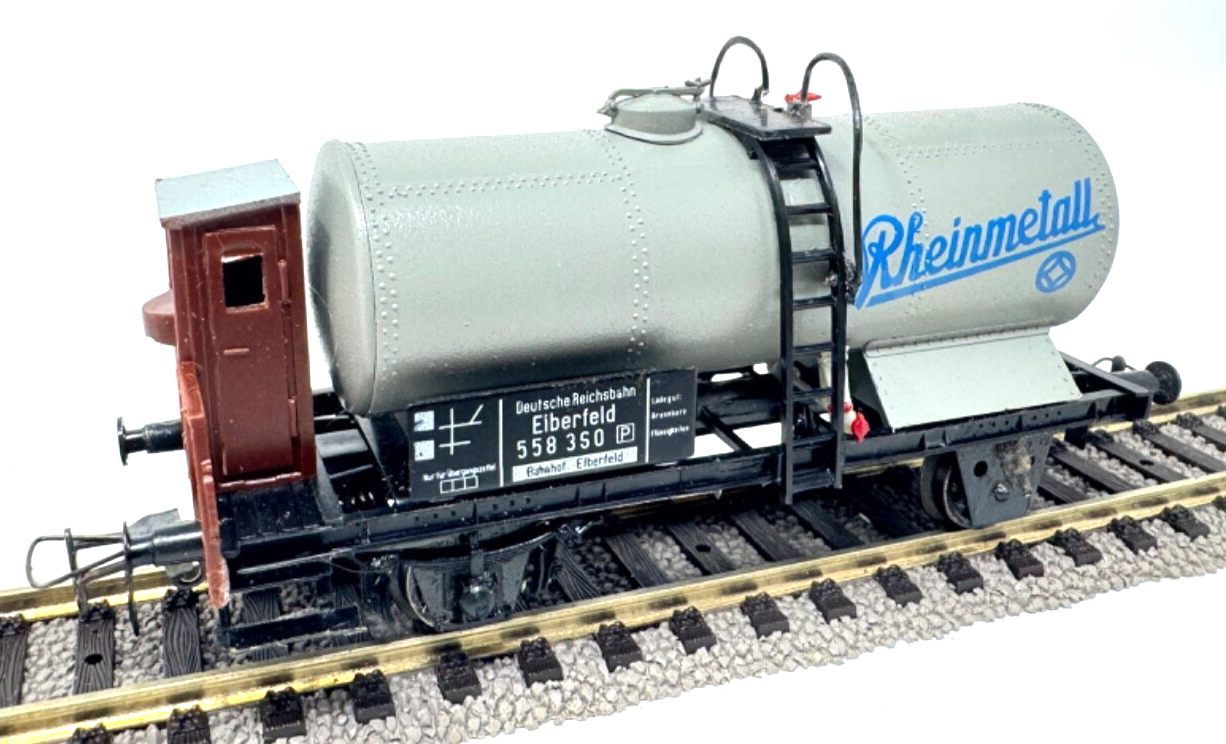 VEB Preto 426/111 DRG Kesselwagen Rheinmetall 558 360 mit Bremserhaus 1:87 HO H0 VEB Preto 426/111 DRG Kesselwagen Rheinmetall 558 360 mit Bremserhaus 1:87 HO H0