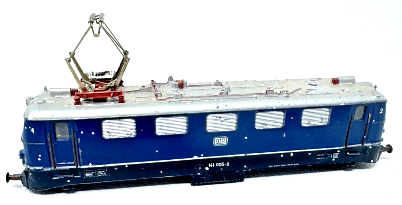 Märklin H0 3034 Ersatz Gehäuse - blau/silber - 141 005 DB HO H0 1:87 für Bastler