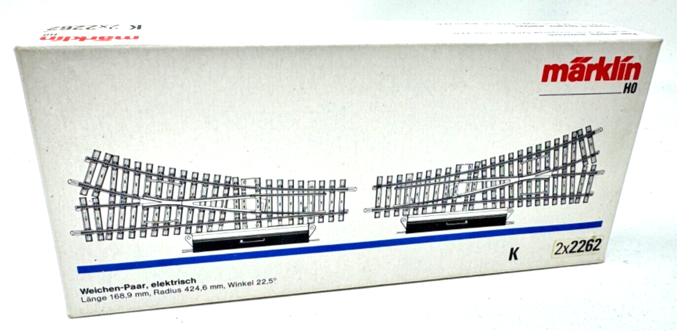 Märklin - LEERKARTON - 2x 2262 Leerverpackung  K-Gleis
