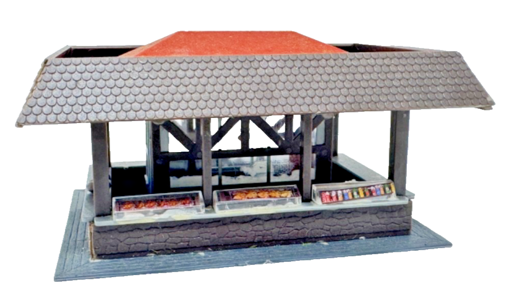 Faller 446 H0 Bratwurststand THÜRINGER BRATWURST Imbiss fertig gebaut H0 HO 1:87