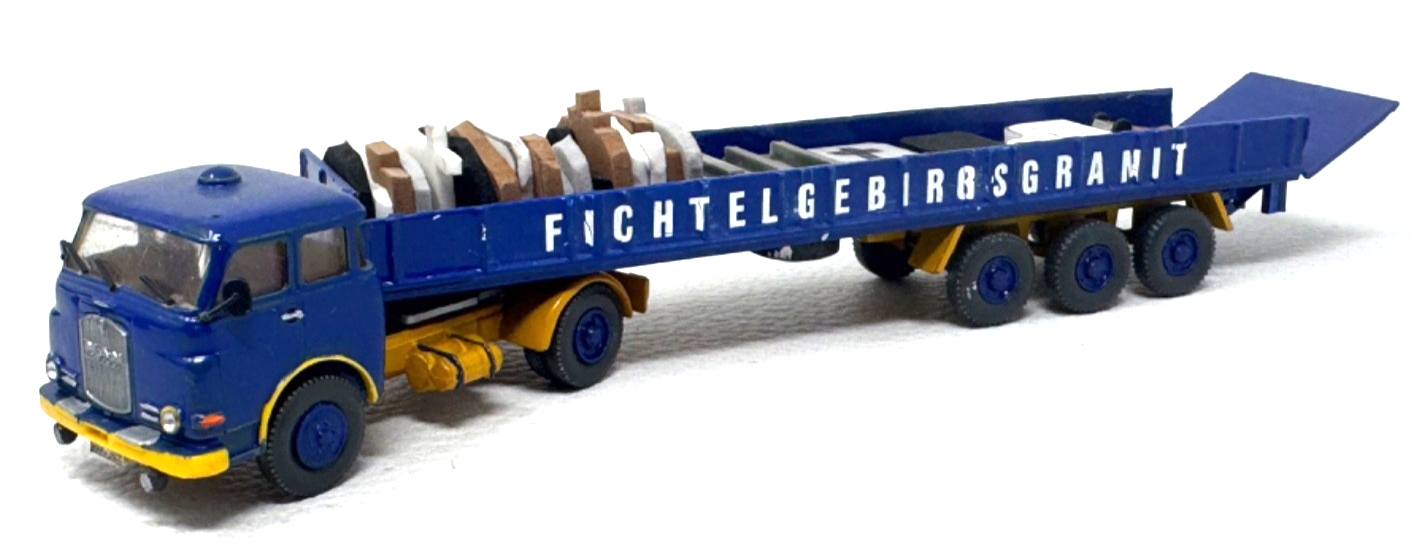 Wiking MAN Sattelzug Eigenbau - Fichtelgebirgsgranit - Eigenbau - H0 HO 1:87