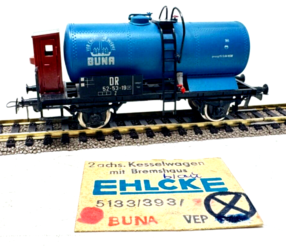 Ehlcke 5133/393/ Kesselwagen mit Bremserhaus Typ Z - 52-53-19 DR - 1:87 H0 HO