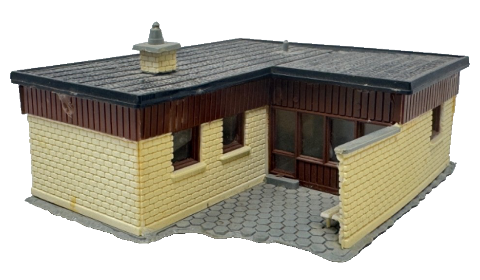 Heljan H0 215 Ferienbungalow Bungalow Eckbungalow 8,6 x 10,5 x 4,5 cm H0 HO 1:87