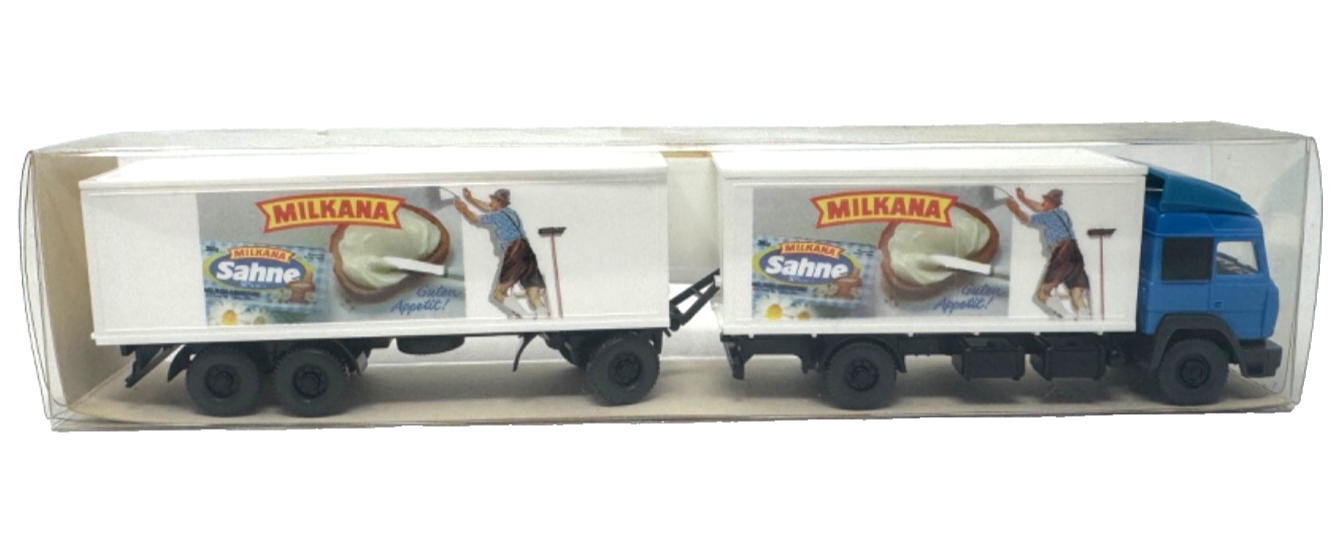 Wiking 29475 Iveco Koffer-Fernlastzug "MILKANA Sahne" - HO H0 1:87 in OVP