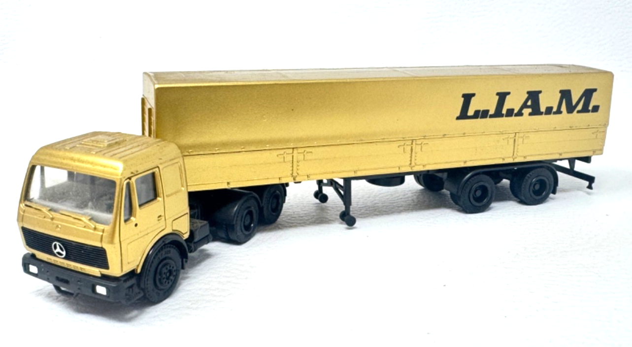 herpa H0 Modellauto L.I.A.M. Sattelschlepper goldfarben - HO H0 1:87
