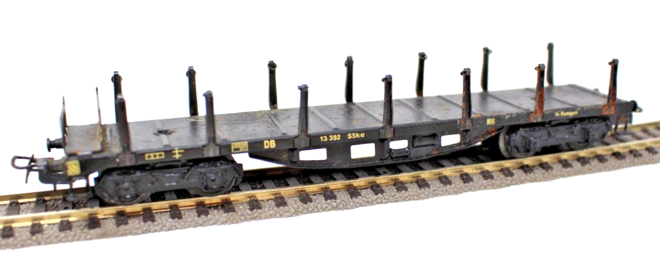 Märklin H0 392C Güterwagen Rungenwagen 13 392 SSka schwarz H0 HO 1:87