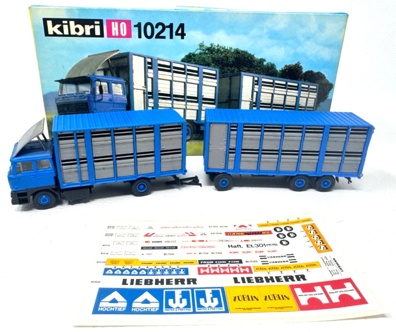 Kibri 10214 DAF Viehtransporter Köpf - DAF FA 2800 DKSE - H0 HO 1:87 für Bastler