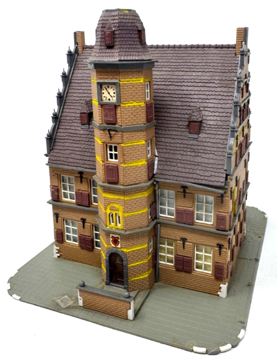 Kibri H0 8300 Rathaus Townhall Rarität 15 x 17,7 x 16 cm HO H0 1:87 - Fehlteile