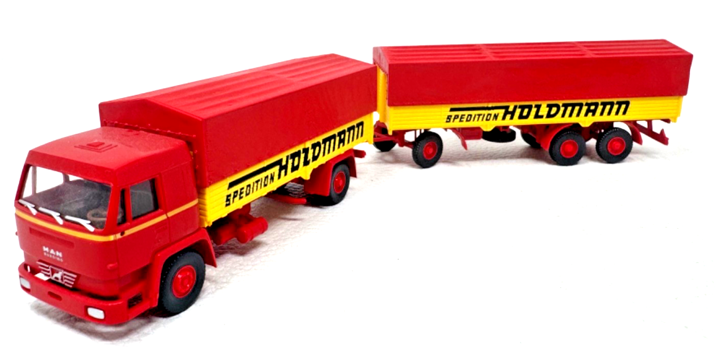 Wiking H0 8490139 Büssing BS 16 Pritschen Lastzug Spedition Holdmann 1:87 H0 HO