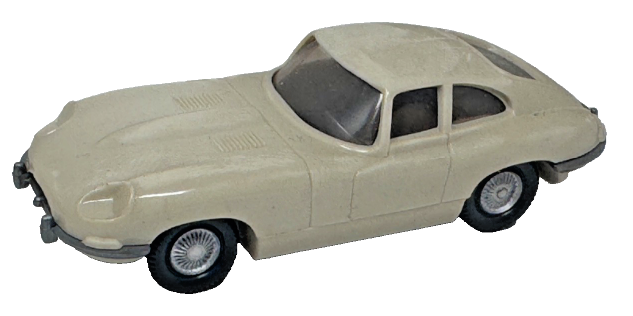 Wiking H0 2n Jaguar Typ E ( E-Type ) Coupé grau/weiß H0 HO 1:87