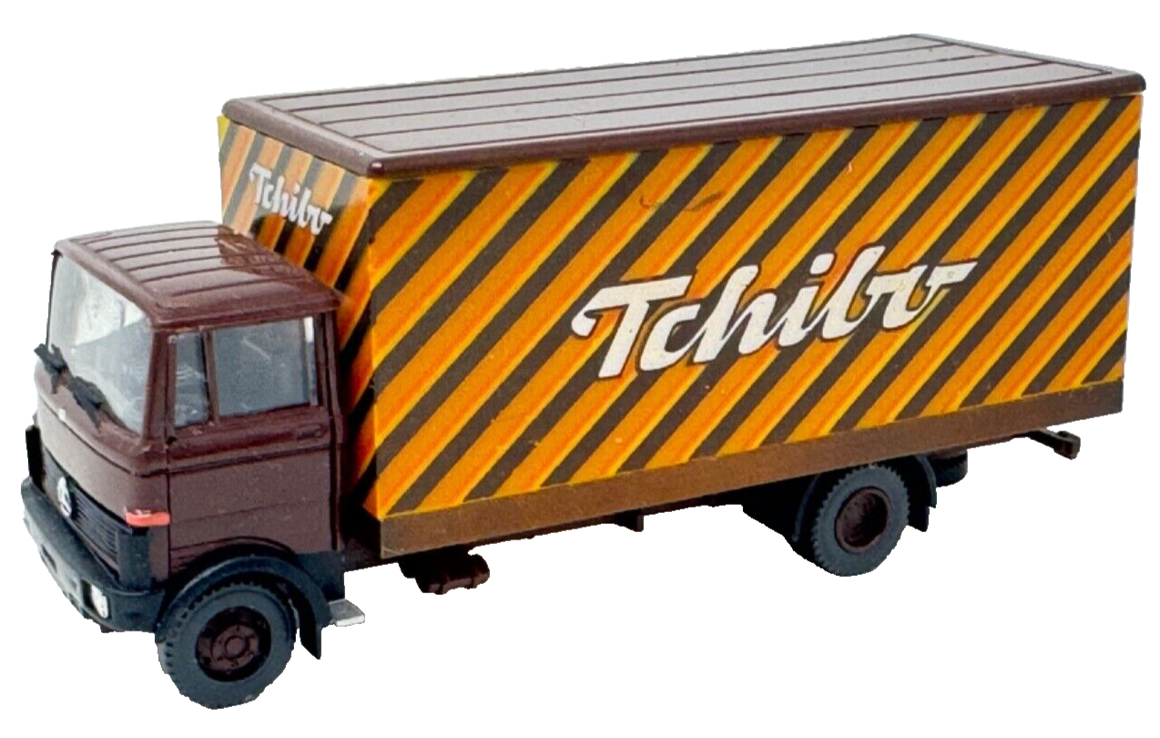 Praline  Mercedes Benz LKW Koffer "Tchibo" - HO H0 1:87