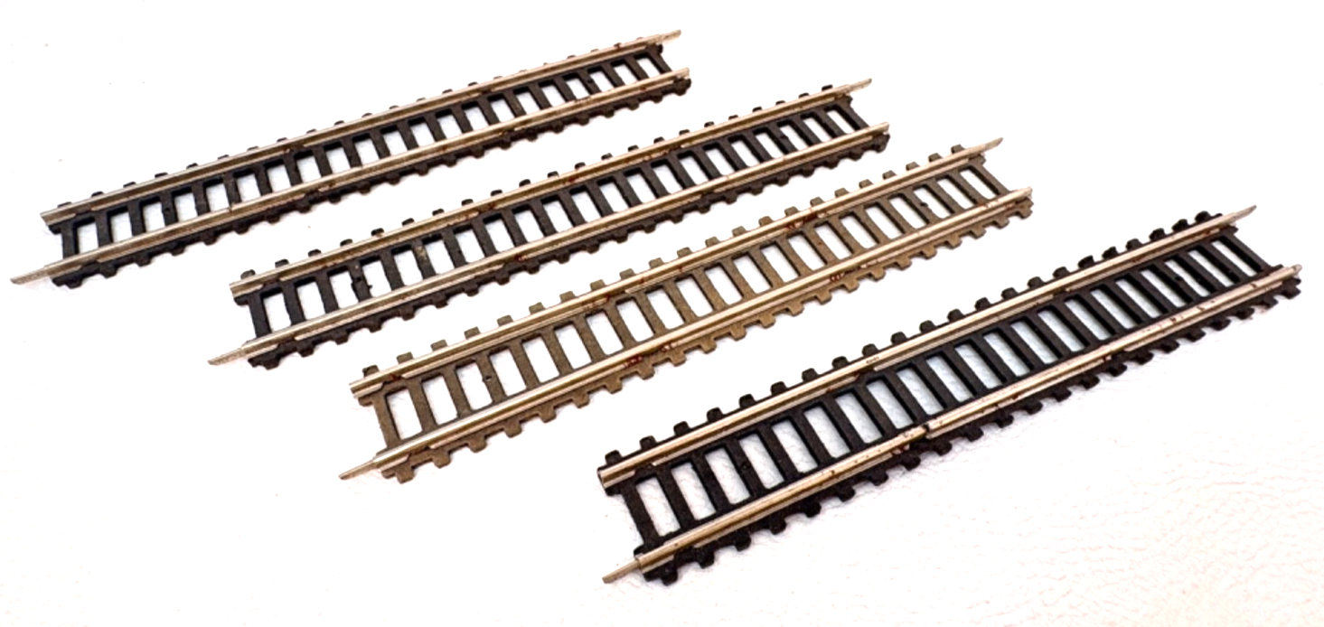 4x Piko Gleise gerade Gleisstücke 5/6800, L = 177 mm Hohlprofil - H0 HO 1:87