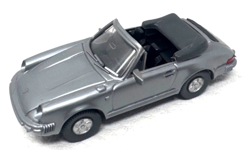 Wiking H0 Porsche 911 C Cabrio - silber - Berlin-W - H0 HO 1:87