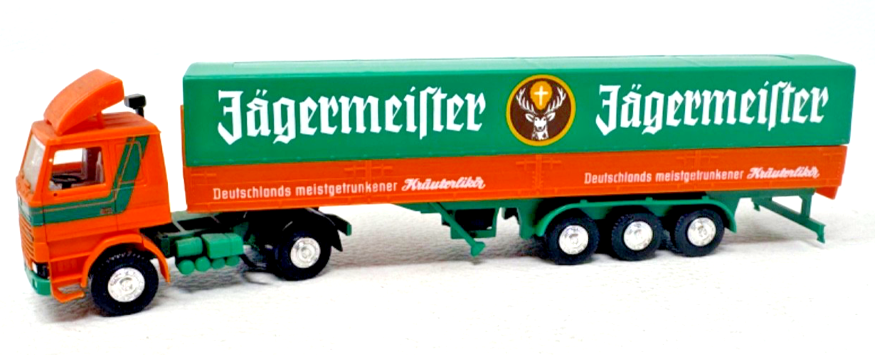 herpa H0 Scania 142 Sattelzug „Jägermeister Kräuterlikör“ HO H0 1:87