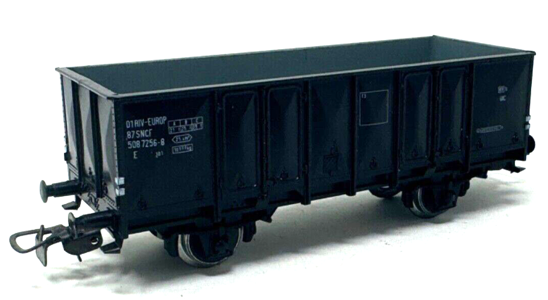 Piko H0 offener Güterwagen 508 7256-8 - 01 RIV EUROP - schwarz/grau - 1:87 H0 HO