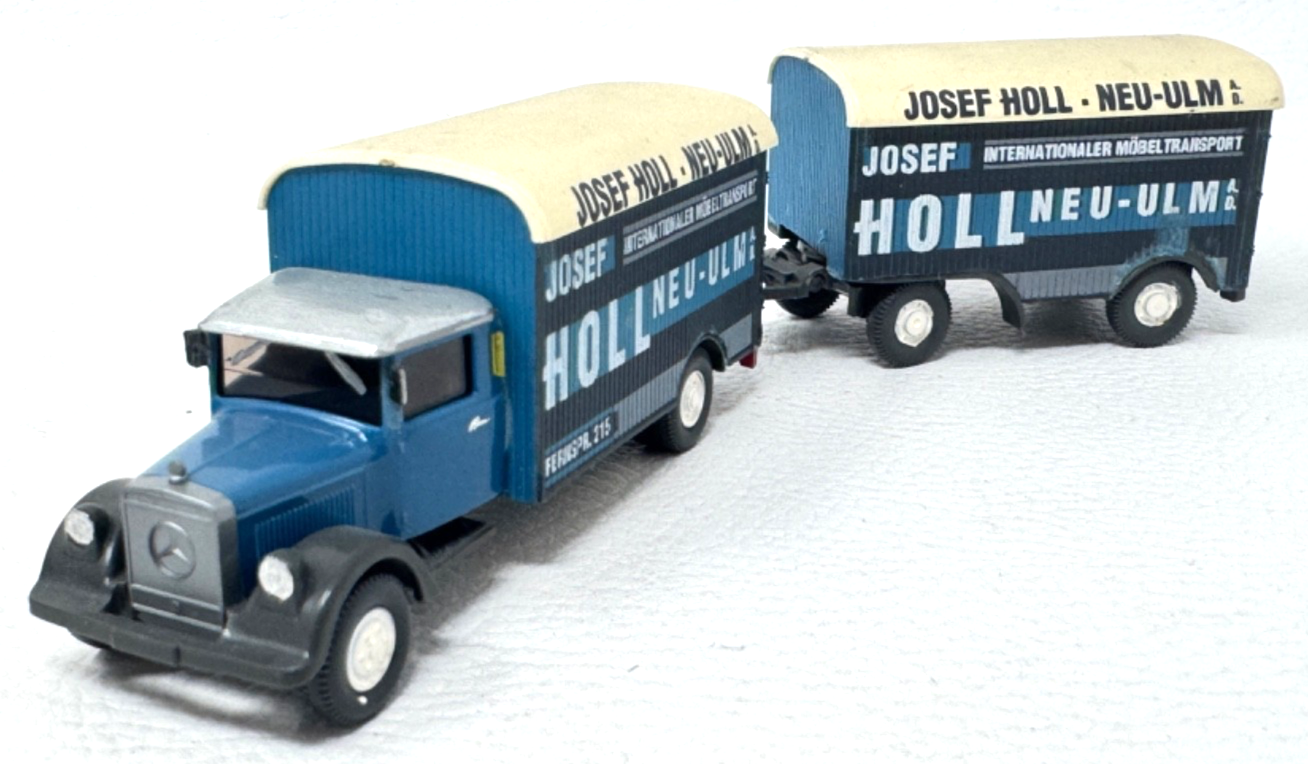 Wiking H0 Mercedes Möbelzug "Josef Holl Neu-Ulm" - H0 HO 1:87