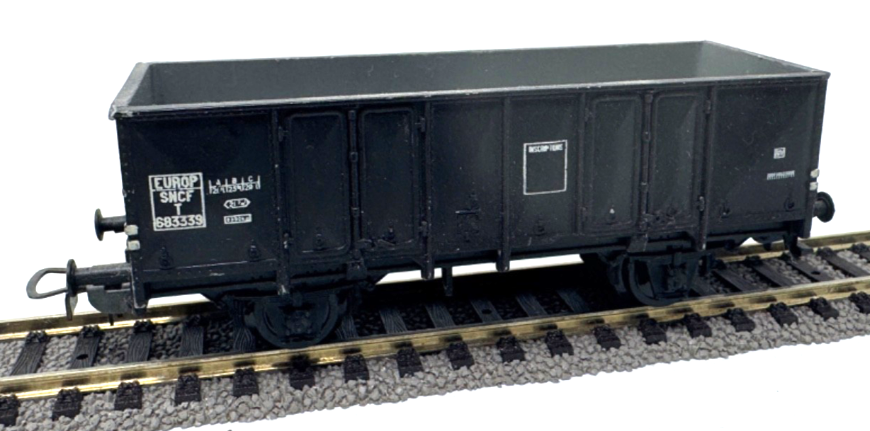 Piko SNCF offener Güterwagen 683339 - schwarz/grau - AC - 1:87 H0 HO