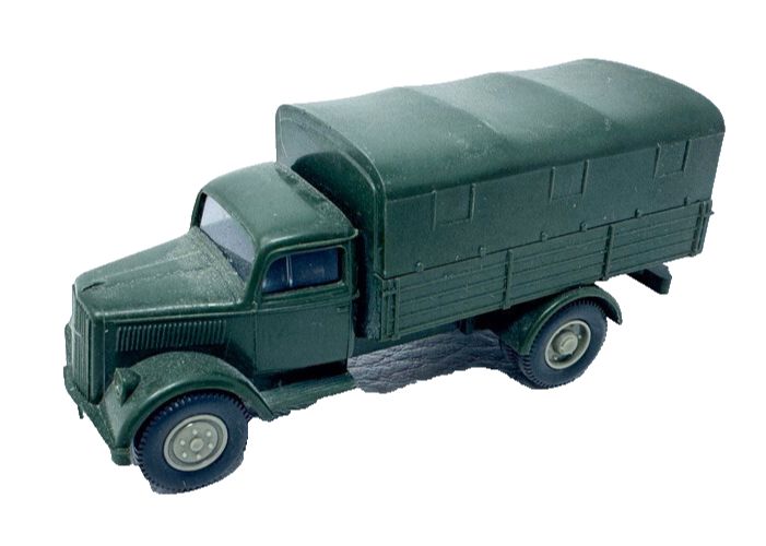 Wiking 3359/1D - Opel Blitz Pritsche mit Plane (abnehmbar) Militär - H0 HO 1:87