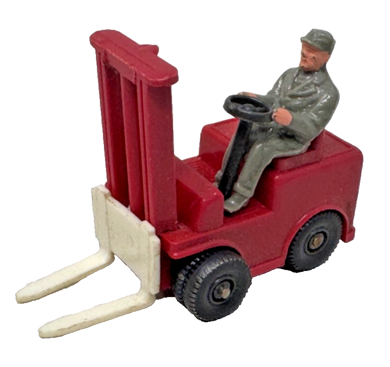Wiking 117 H0 Gabelstapler mit Fahrer - rot - H0 HO 1:87