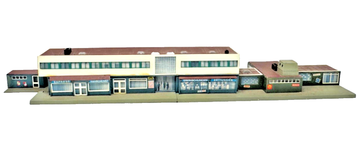 Kibri 39514 Bahnhof Kehl - ca. 66 x 14,5 x 8 cm - fertig gebaut - H0 HO 1:87