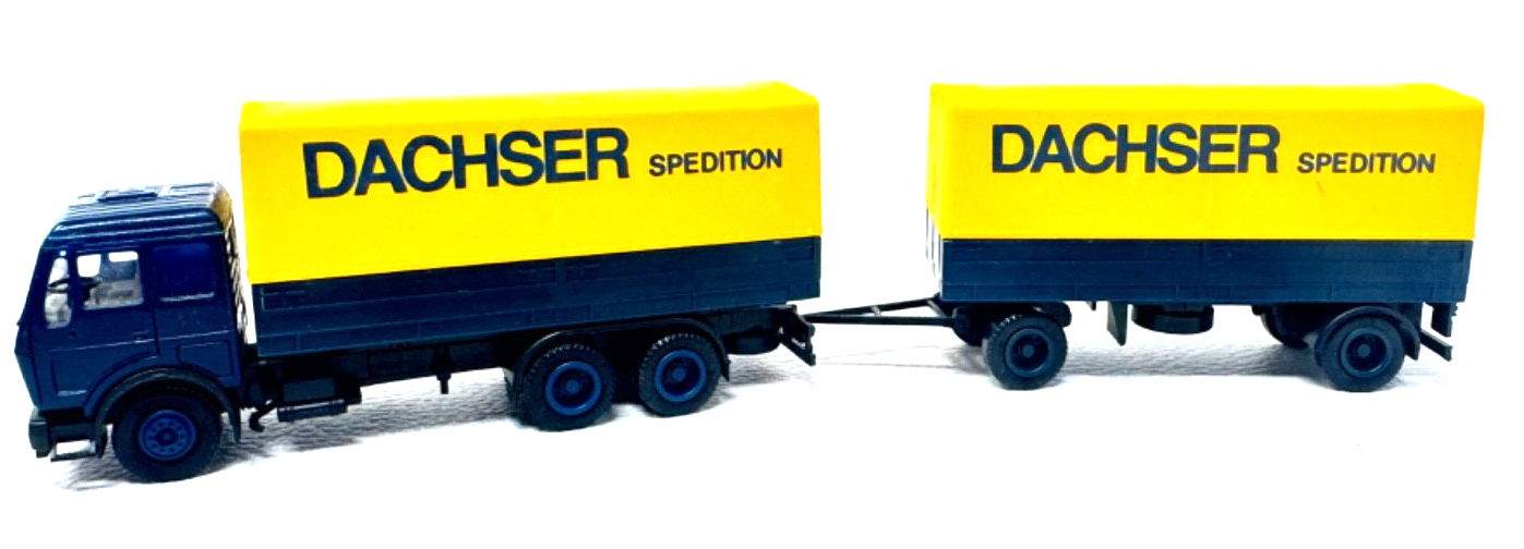 herpa 811292 Mercedes Benz Lkw - DACHSER Spedition - blau / gelb - HO H0 1:87