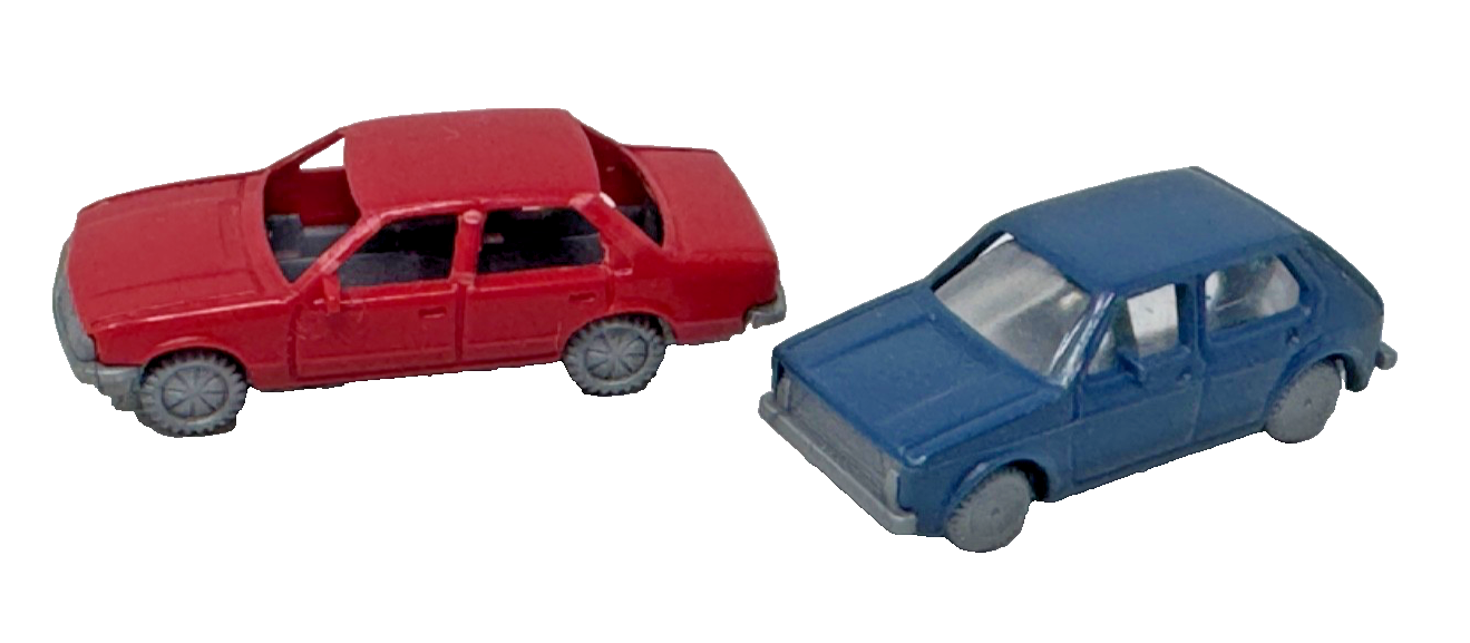 2 Stück Fleischmann N PKWs Modellautos - N - 1:160 2 Stück Fleischmann N PKWs Modellautos - N - 1:160