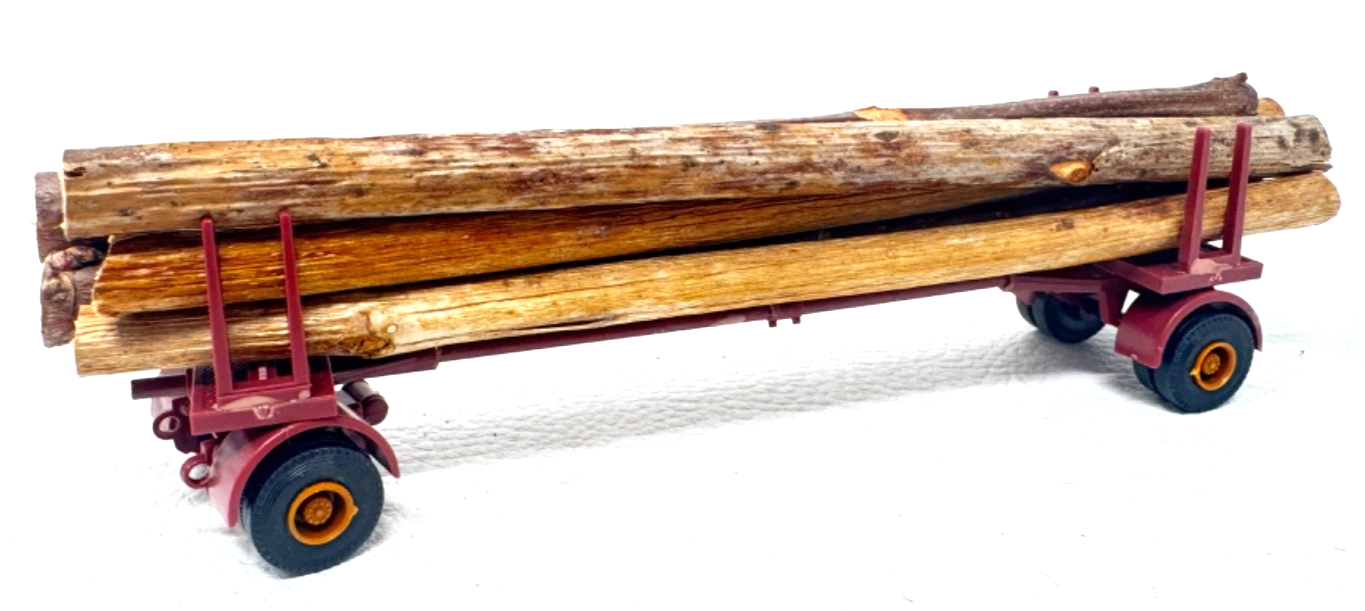H0 Langholzanhänger mit Baumholz Ladung - Eigenbau - ohne Deichsel - H0 HO 1:87 H0 Langholzanhänger mit Baumholz Ladung - Eigenbau - ohne Deichsel - H0 HO 1:87