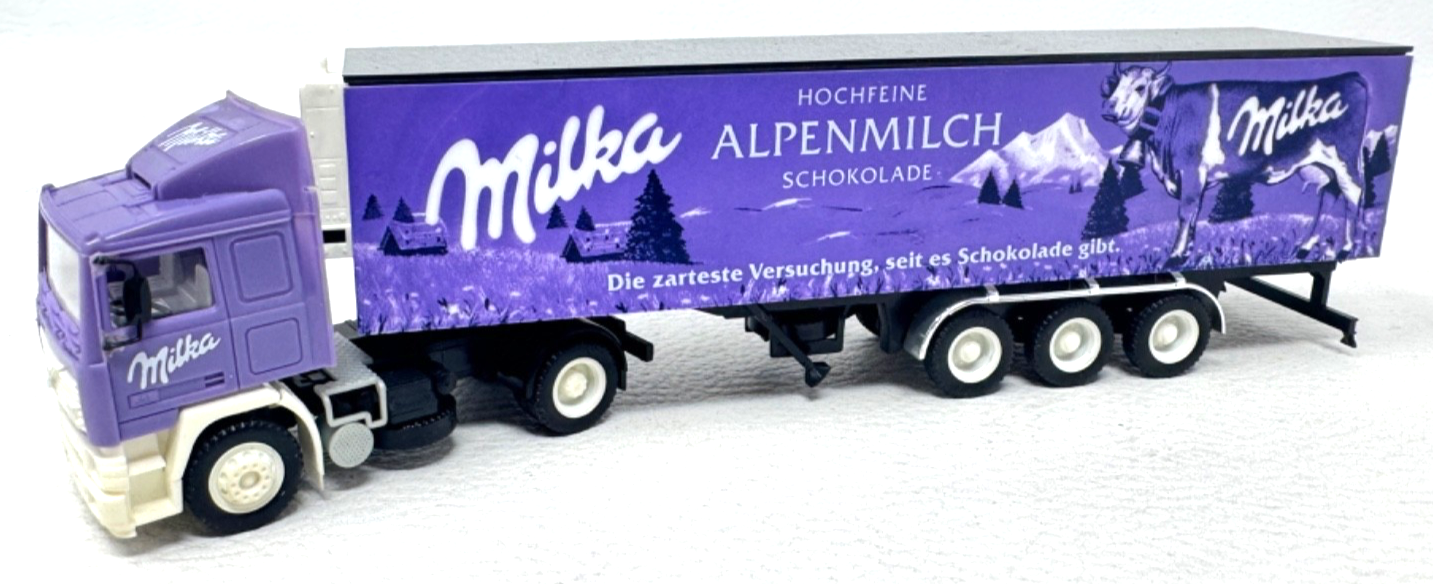 Albedo H0 Volvo F12 Intercooler Milka Alpenmilch Koffer-Sattelzug H0 HO 1:87 Albedo H0 Volvo F12 Intercooler Milka Alpenmilch Koffer-Sattelzug H0 HO 1:87