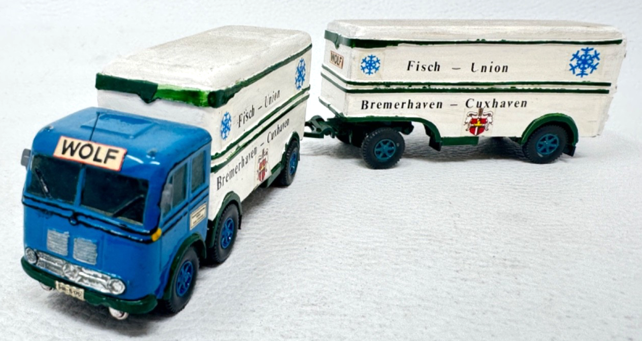 Wiking H0 LKW Mercedes-Benz LP 333 Kühlkoffer-Lastzug - H0 HO 1:87