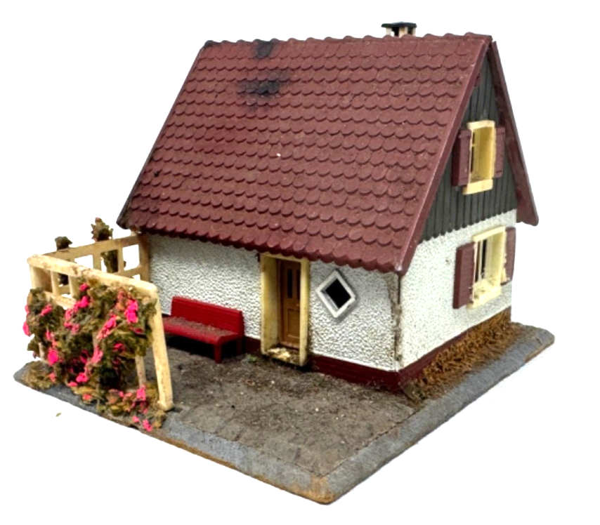 Faller H0 202 Siedlungshaus 50er Jahre Holzplatte / Holz aus Sammlung H0 HO 1:87