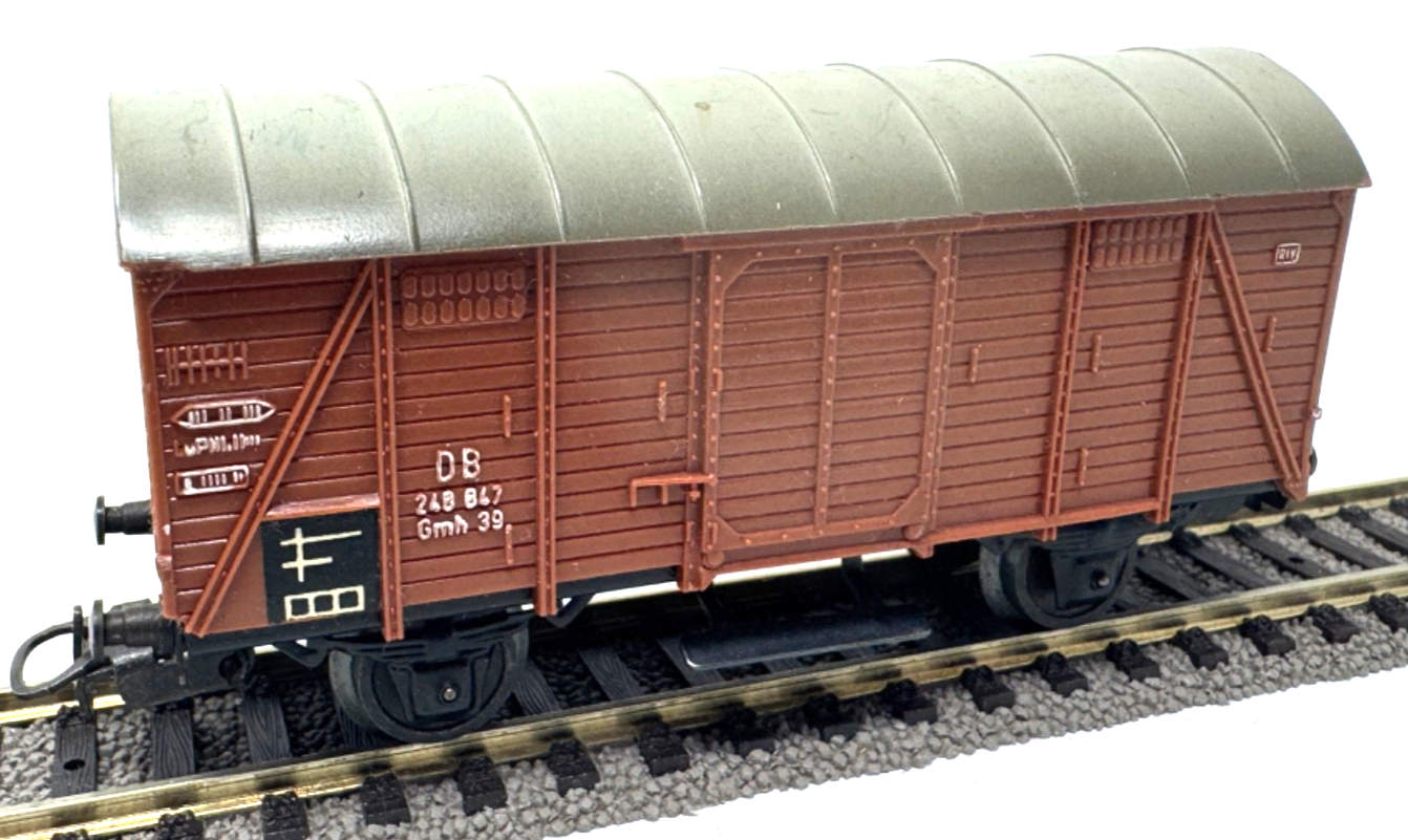 Märklin 306 gedeckter Güterwagen - DB - 248 847 Gmh39 braun H0 HO 1:87