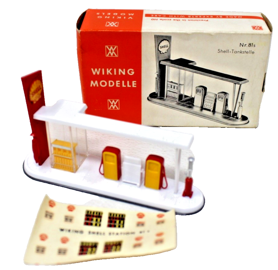 Wiking H0 81s - Shell - Tankstelle + OVP - super selten - wie NEU - H0 HO 1:87