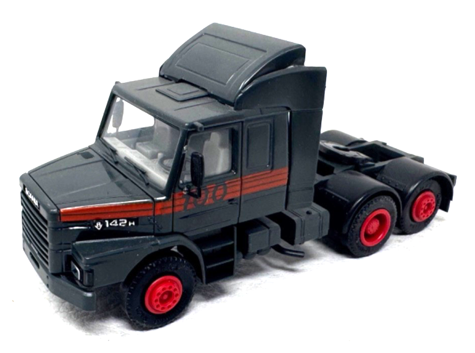 Herpa H0 Scania 142 H Hauber Zugmaschine 3achsig anthrazit - H0 HO 1:87