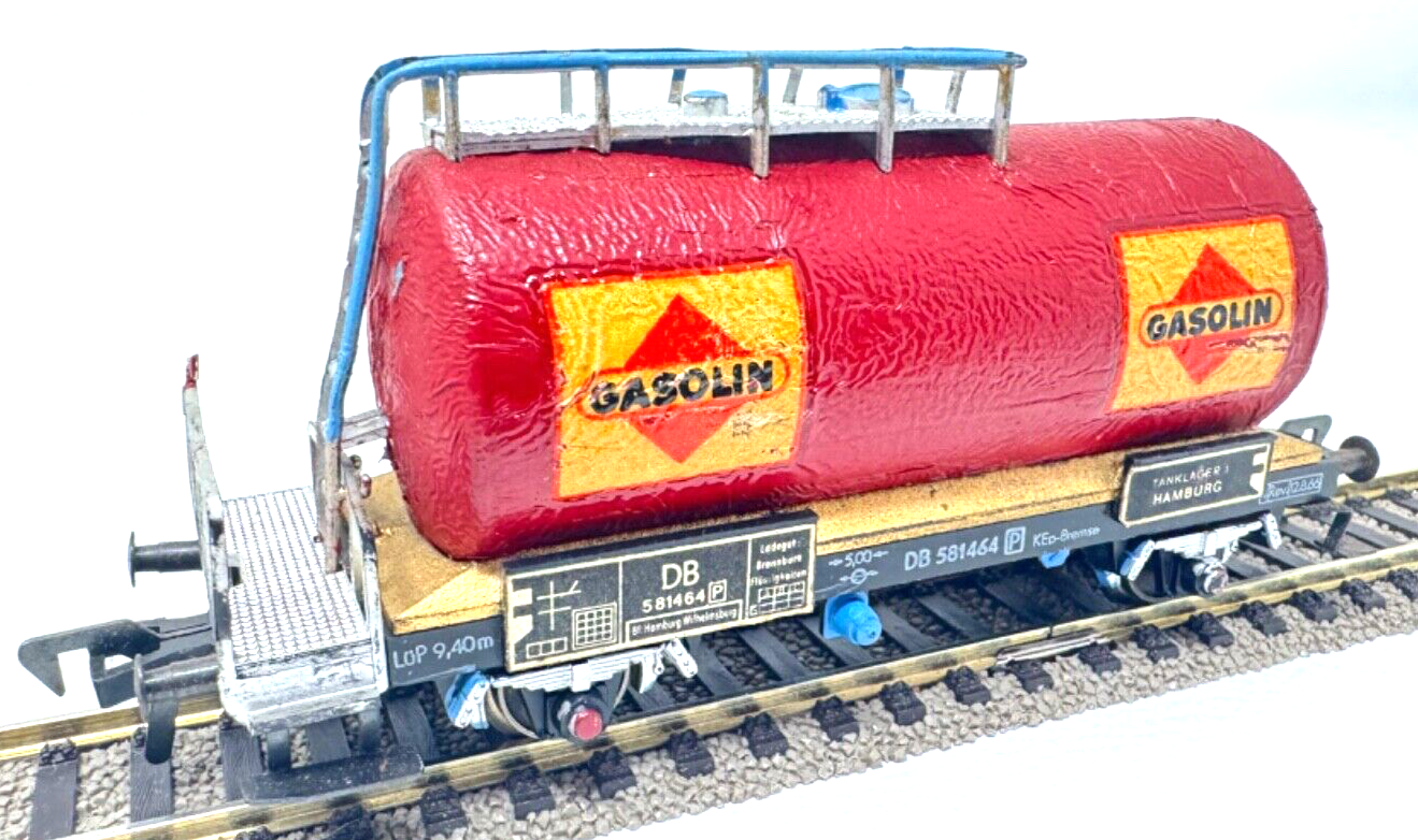 Fleischmann Kesselwagen Tankwagen Gasolin 581464 Tanklager 1 Hamburg H0 HO 1:87