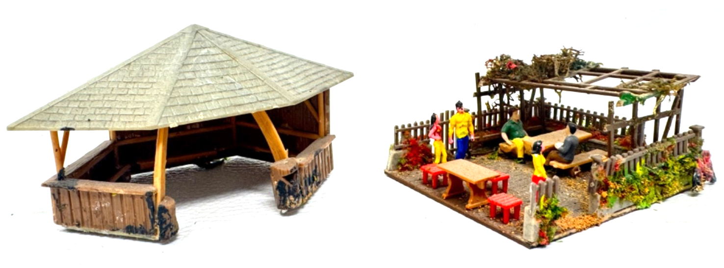 Auhagen Faller H0 Wladhütte / Unterstand und Pergola Gartensitz - HO H0 1:87 Auhagen Faller H0 Wladhütte / Unterstand und Pergola Gartensitz - HO H0 1:87