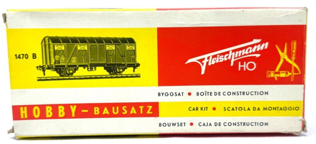 Fleischmann 1470 B Bausatz Güterwagen braun - 1:87 HO H0 in OVP