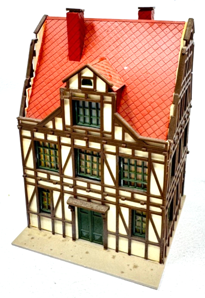 Vollmer 19525 H0 Fachwerkhaus mit Geschäft  ca. 8,3 x 8,4 x 12,7 cm H0 HO 1:87