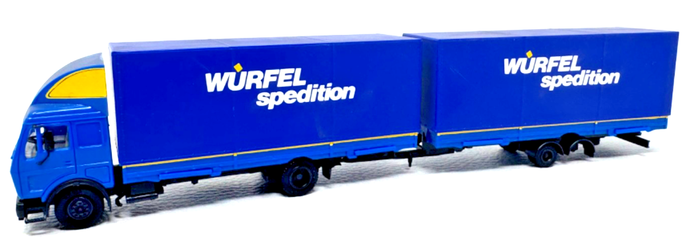 Herpa 829290 H0 Mercedes Jumbo Wechselpritsche - Würfel Spedition - 1:87 HO H0