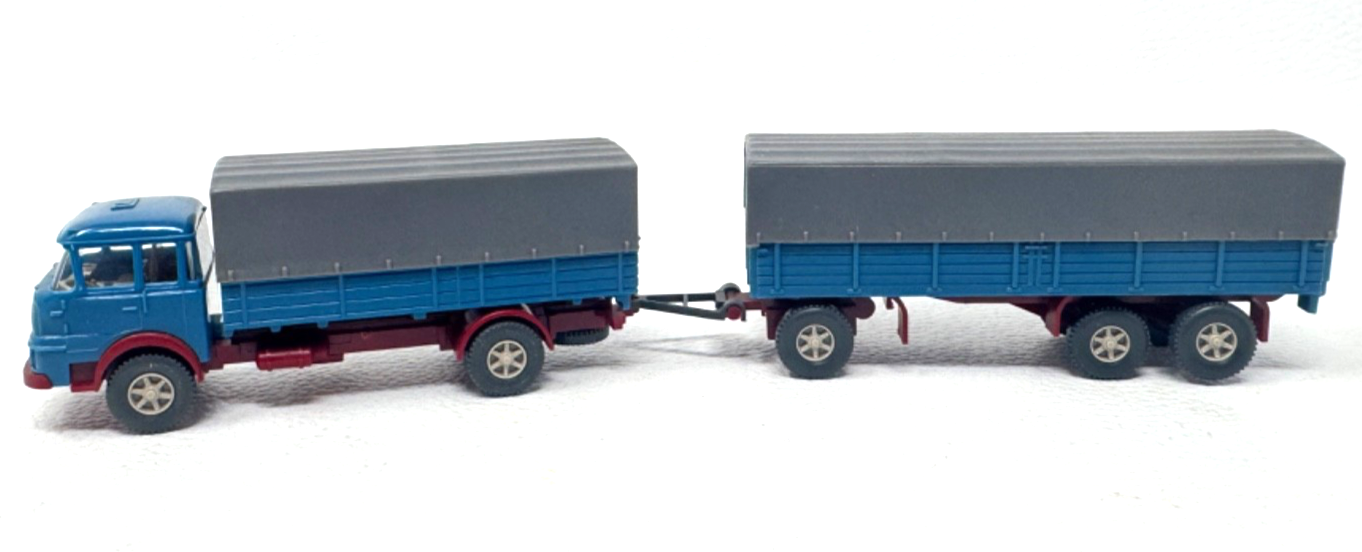 Wiking Krupp 806 Lastzug mit Plane - graue Front  HO H0 1:87