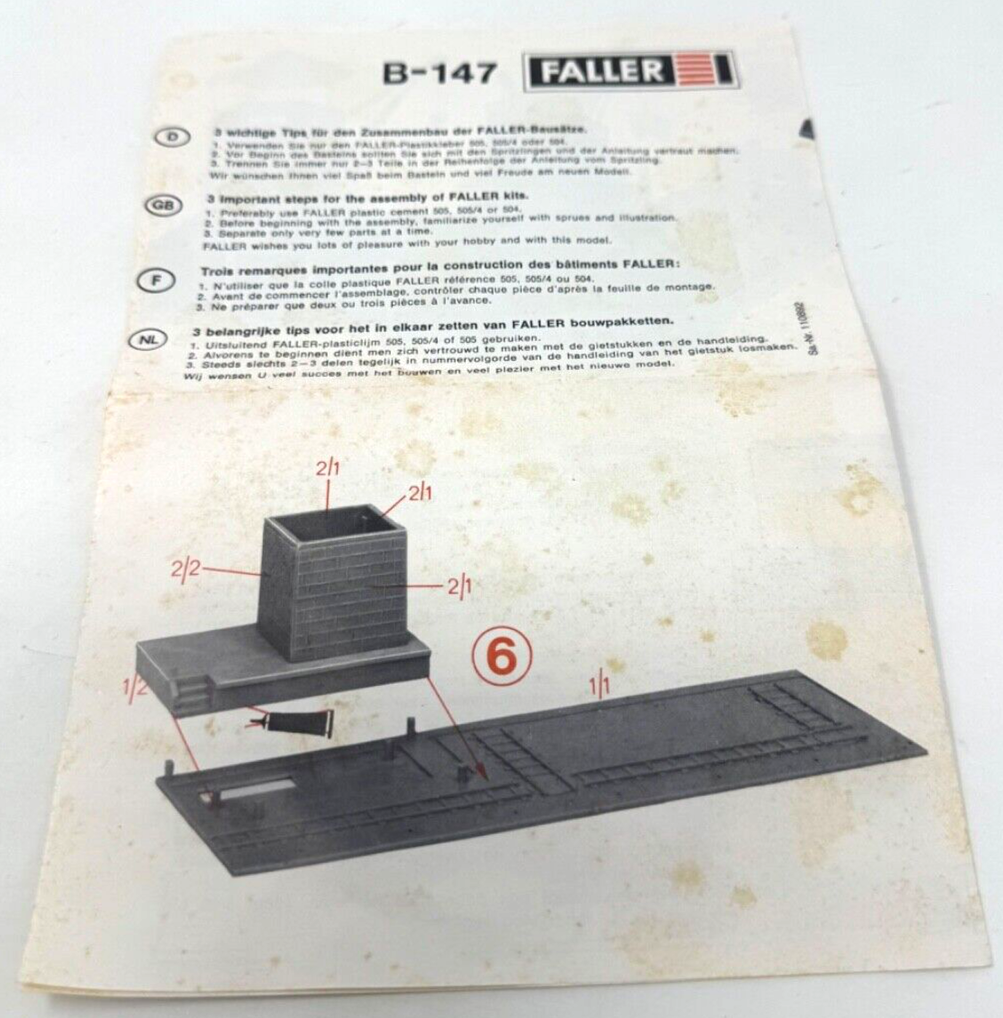 Faller Bauplan B-147 HO H0 1:87 Faller Bauplan B-147 HO H0 1:87