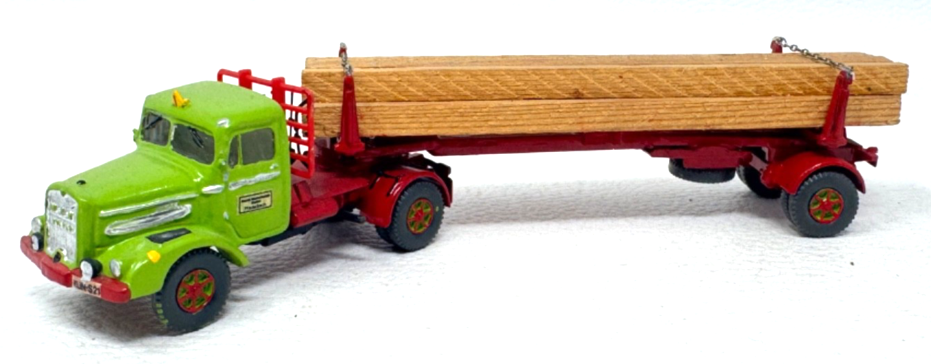 Roco H0 MAN Langholz Sattelzug mit Holzladung - H0 HO 1:87
