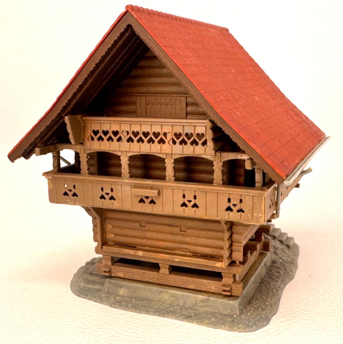 Kibri H0 X960 Speicher im Egg Heustadl Holz ca. 10,5 x 10,5 x 11 cm  HO H0 1:87