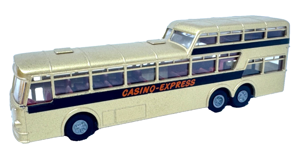 Brekina 1:87 Büssing Anderthalbdecker 1 1/2 Decker Bus Casino Express 1:87 H0 HO Brekina 1:87 Büssing Anderthalbdecker 1 1/2 Decker Bus Casino Express 1:87 H0 HO