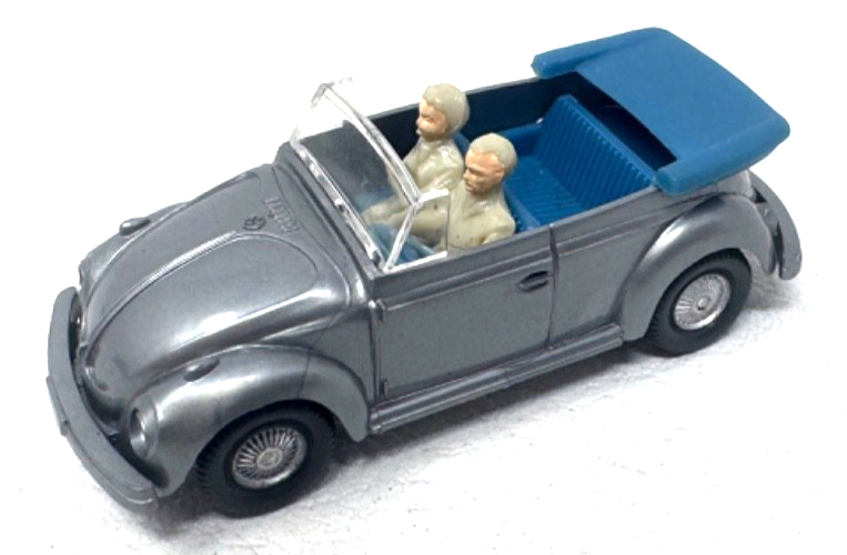 Wiking H0 VW 1303 Cabrio - silber / blau - Germany - H0 HO 1:87