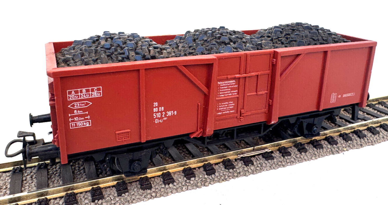 Märklin Hochbordwagen 510 2 381-9 mit Kohleladung DB - El-u061 - H0 HO 1:87