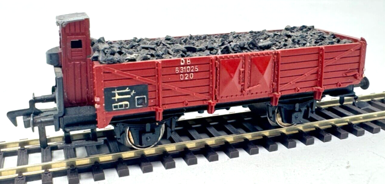 Fleischmann 1485 DB offener Güterwagen Waggon mit Ladegut 631025 H0 HO 1:87