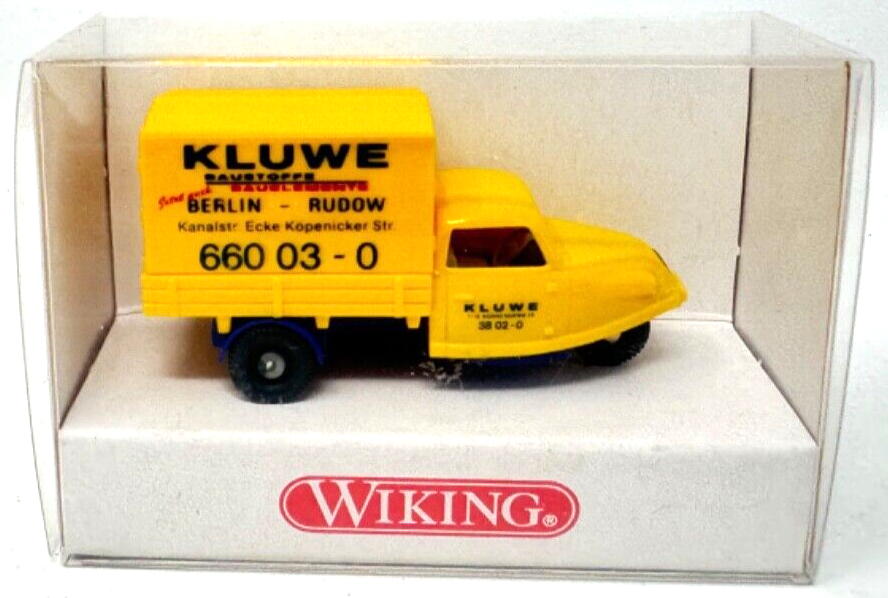 Wiking 8410124 Goli Dreirad - "Kluwe" - HO H0 1:87 NEU OVP Wiking 8410124 Goli Dreirad - "Kluwe" - HO H0 1:87 NEU OVP
