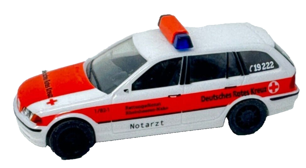 herpa BMW 3er Touring "DRK Rheinhessen-Nahe Notarzt" Blaulicht 1:87 HO H0
