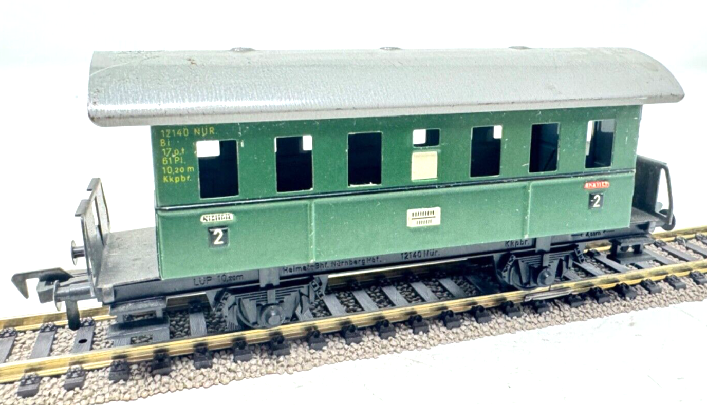 Fleischmann H0 12140 Nür Personenwagen 2. Klasse  W. Germany 1:87 HO H0 - Blech
